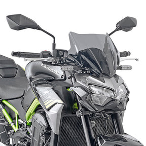 GIVI 1176A Smoked Windshield for Honda CB500F 19-23, Kawasaki Z900 20-24, CFMOTO 650NK
