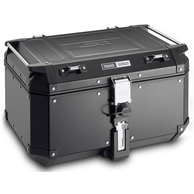 GIVI 58L TREKKER OUTBACK OBKN58B TOP ALUMINIUM BLACK Black - Driven Powersports