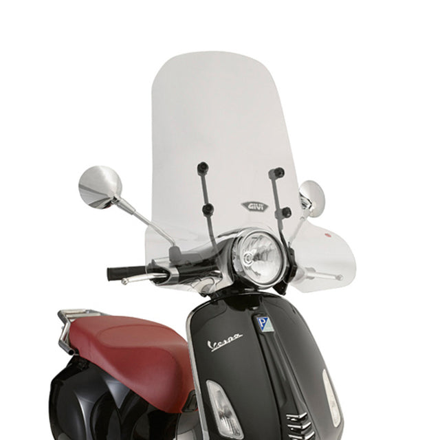 GIVI 5608A Clear Windshield for Vespa Primavera/Sprint 50-150