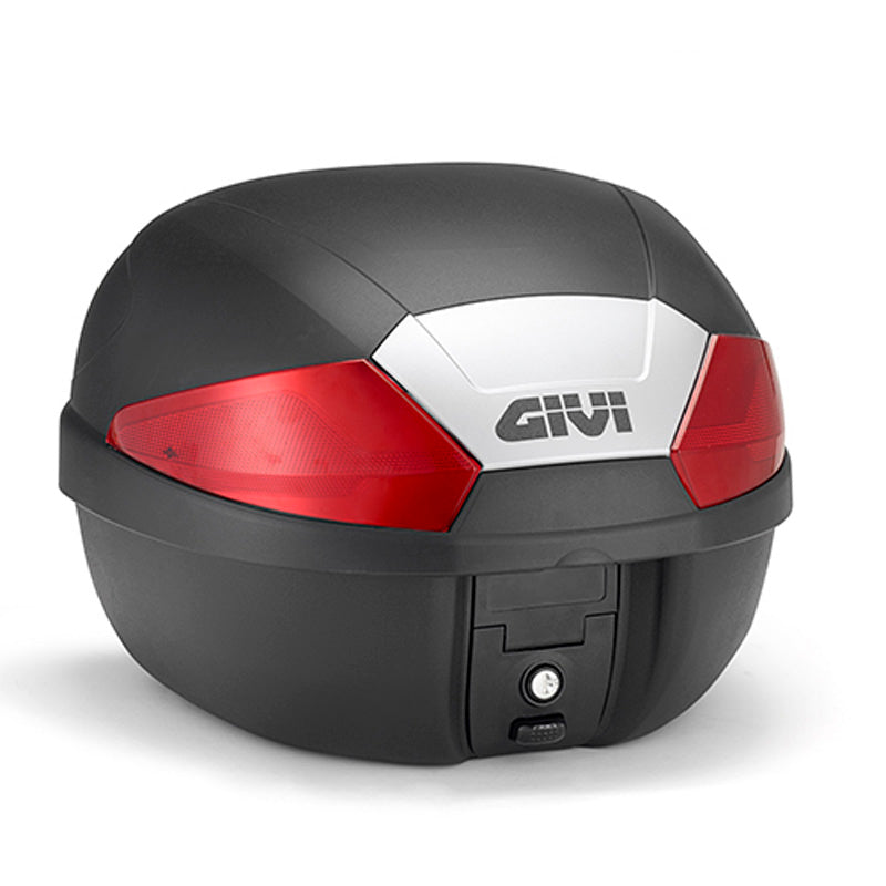GIVI B29N2 Monolock Motorcycle Top Case, Matte Black/Red