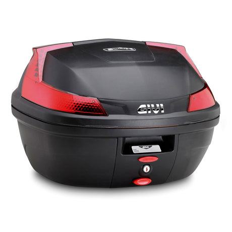 GIVI B37N Blade Monolock Motorcycle Top Case, Matte Black/Red