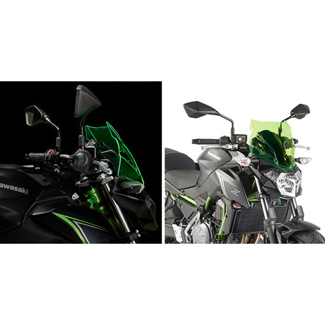 GIVI ICE GREEN WINDSCREEN KAWASAKI Z650 Lime - Driven Powersports