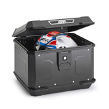 GIVI ALP44B ALPINA MONOLOCK ALUMINIUM BLACK 44L Black - Driven Powersports