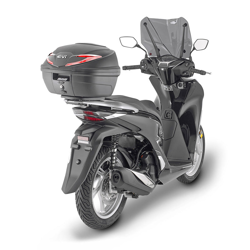 B39N Monolock 39L Top Case - Matte Black/Red - Driven Powersports