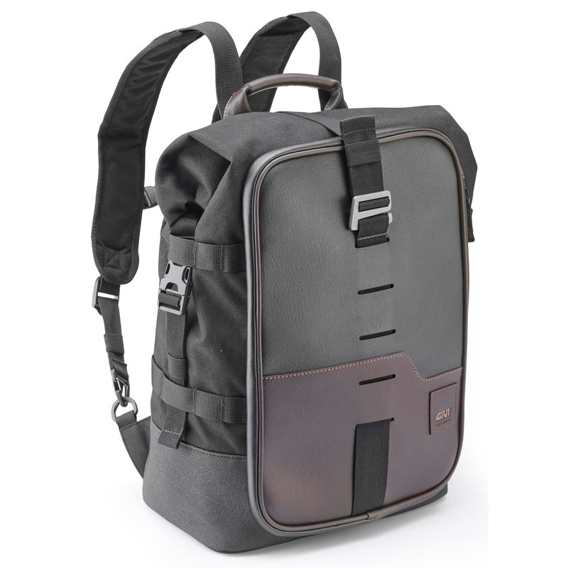 GIVI CRM101 Corium 18L Backpack, Black/Dark Brown
