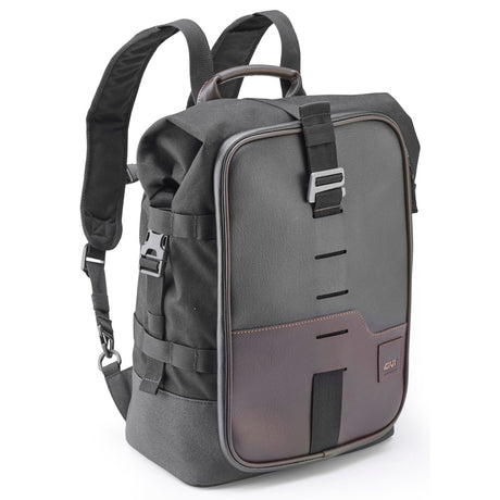 GIVI CRM101 Corium 18L Backpack, Black/Dark Brown