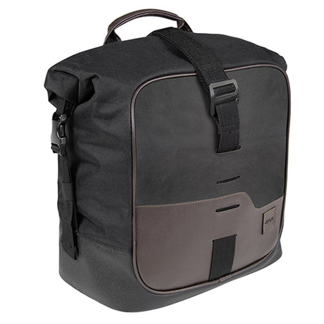 GIVI CRM102 Corium Motorcycle Saddlebag 16L, Black/Dark Brown