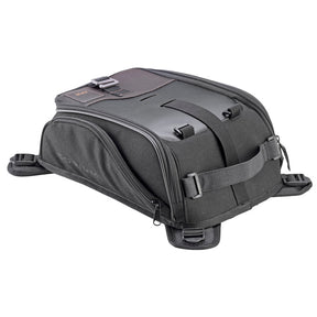 GIVI CRM103 Corium Motorcycle Tank Bag 8L, Black/Dark Brown