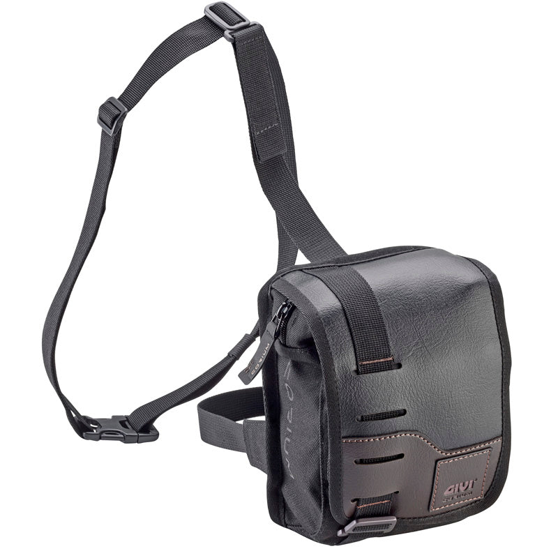 GIVI CRM104 Corium 4L Leg Bag, Black/Dark Brown