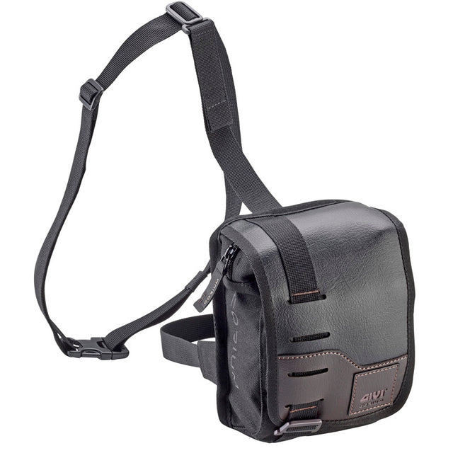 GIVI CRM104 Corium 4L Leg Bag, Black/Dark Brown