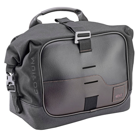 GIVI CRM106 Corium Side Bag 13L, Black/Dark Brown