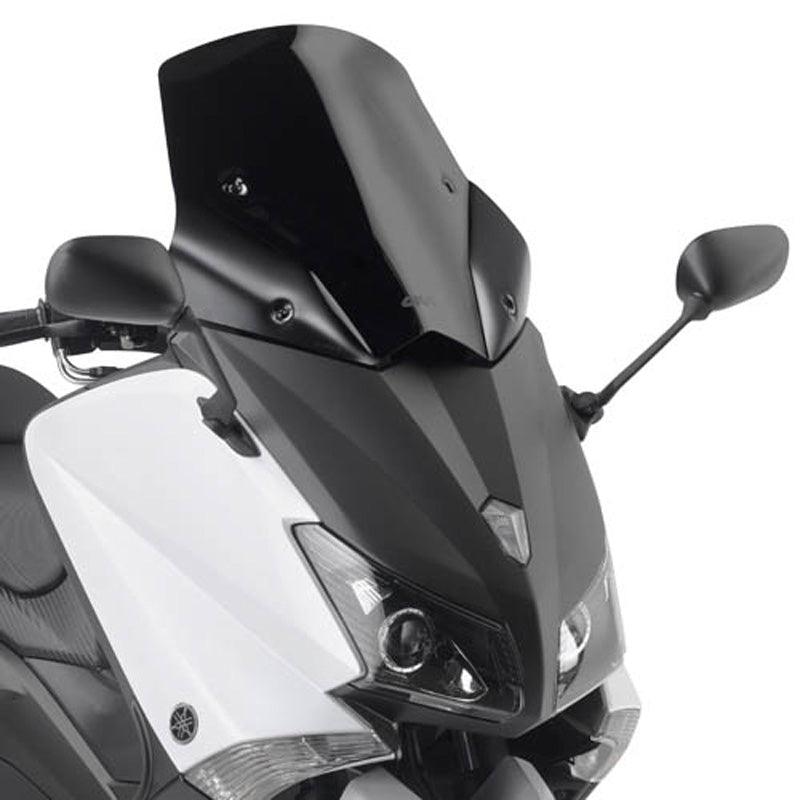 GIVI D2013BO Matte Black Sport Windshield for Yamaha XP500 TMAX (530)