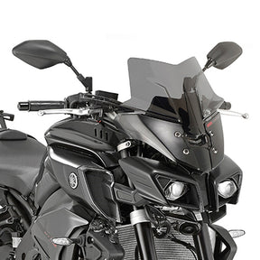 GIVI D2129B Gloss Black Low Windshield for Yamaha FZ10