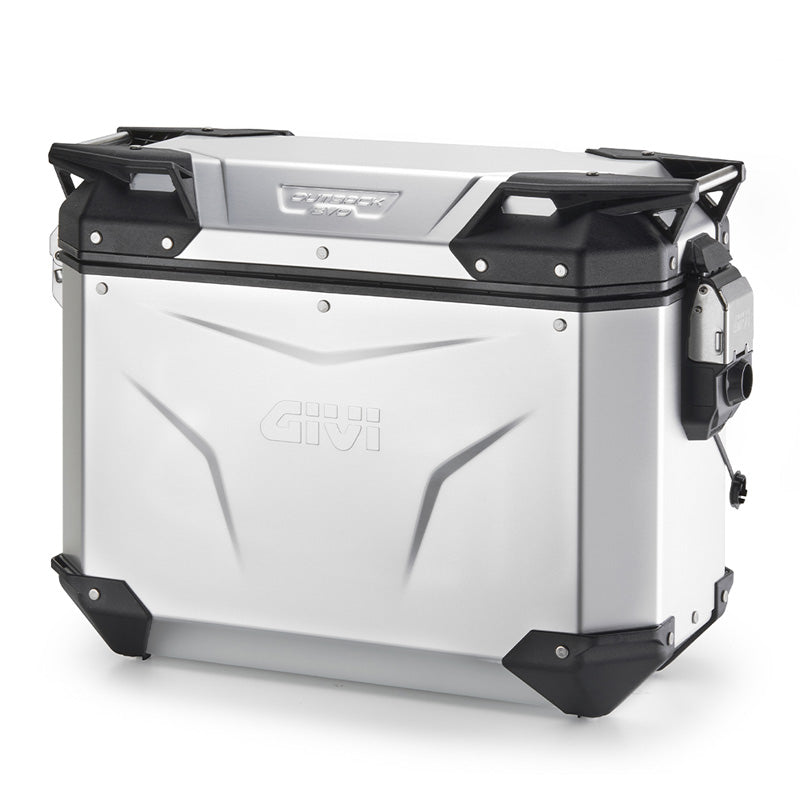 GIVI OBKEV37AAL Trekker Outback EVO Motorcycle Side Case 37L, Left, Anodized