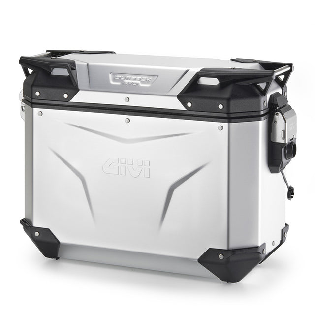 GIVI OBKEV37AAL Trekker Outback EVO Motorcycle Side Case 37L, Left, Anodized