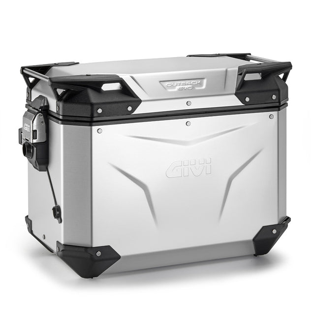 GIVI OBKEV48AAR Trekker Outback EVO Motorcycle Side Case 48L, Right, Anodized