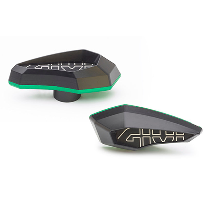 GIVI FRAME SLIDERS BLACK/GREEN Black/Green - Driven Powersports