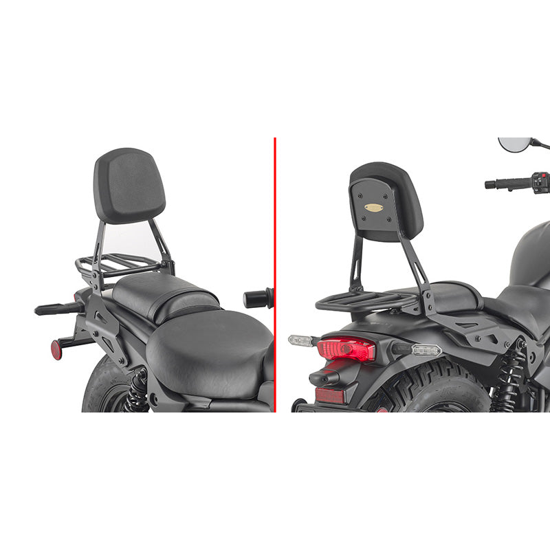 BACKREST + RACK BLACK ELIMINATOR 500 Black - Driven Powersports