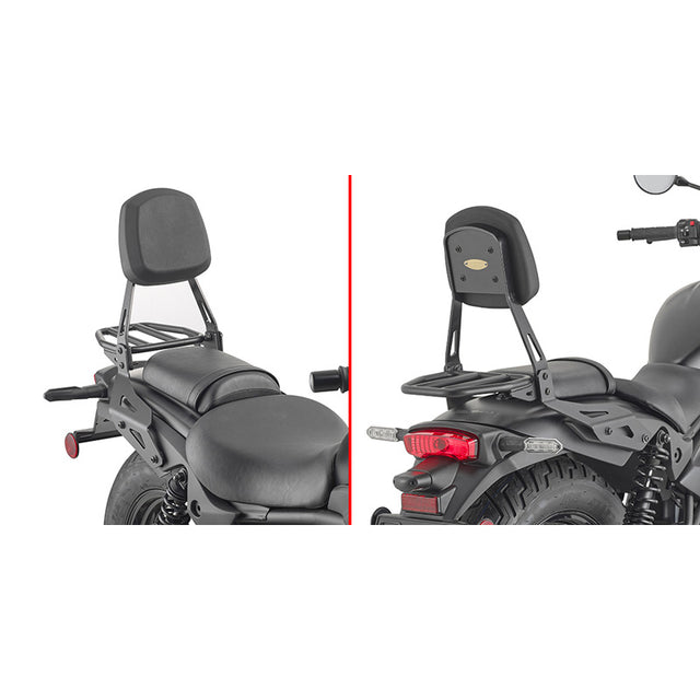 BACKREST + RACK BLACK ELIMINATOR 500 Black - Driven Powersports