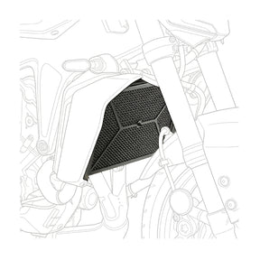 RADIATOR GUARD BLACK CB650R 2021 Black - Driven Powersports