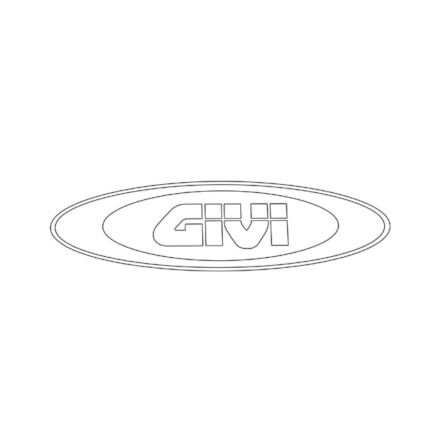 GIVI Z2454AR Anodized Aluminum Givi Logo Front Plates (X2)