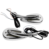 CUSTOM DYNAMICS MIRRORS LED RUN & TURN SIGNAL CHROME Front - Driven Powersports