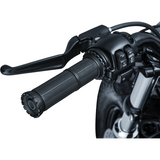 KURYAKYN RIOT GRIPS 82-19 CABLE THROTTLE, ST/ PN 3582 Black Front - Driven Powersports