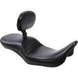 LE PERA 08-19 FLHT MAVERICK SEAT LONG SMTH BK/R Front - Driven Powersports