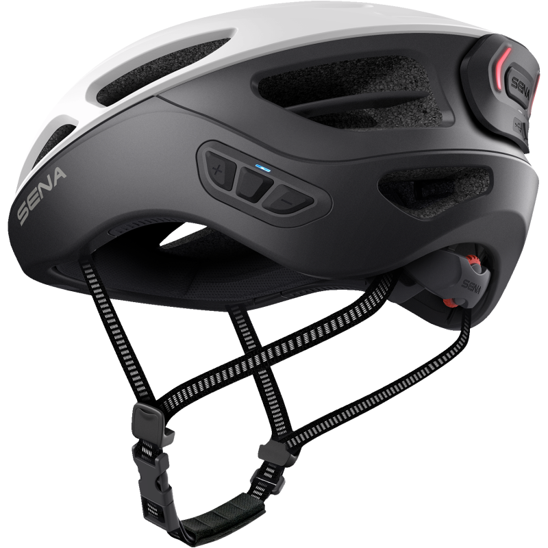 SENA CYCLING HELMET R1 EVO Matte White Back - Driven Powersports