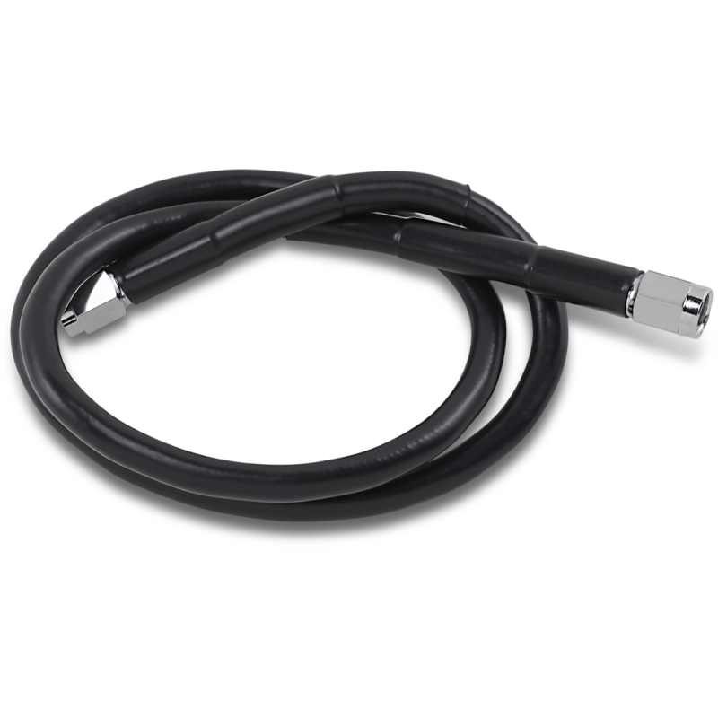 DRAG SPECIALTIES BLACK S/S BRAKE LINE 28" Front - Driven Powersports