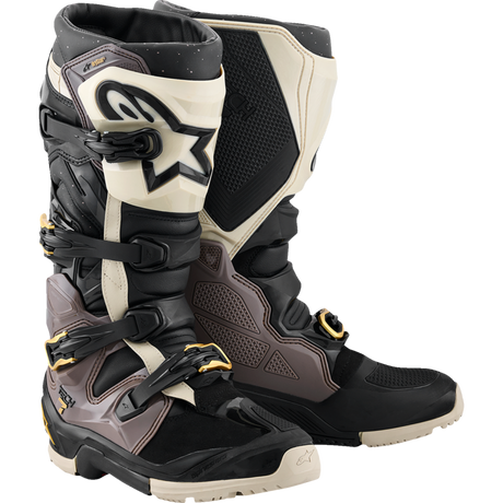 ALPINESTARS BOOT T7 END DS Black/Gray/Gold Front - Driven Powersports