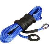 KFI PRODUCTS WINCH ROPE EXTENSION - SYNTHETIC - - 1/4" X 50' Blue Front - Driven Powersports
