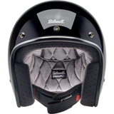 BILTWELL HELMET BONANZA Gloss Black Front - Driven Powersports