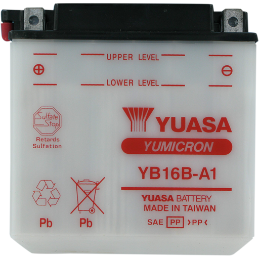 YUASA YB16B-A1 YUMICRON 12 VOLT 3/4 Front - Driven Powersports