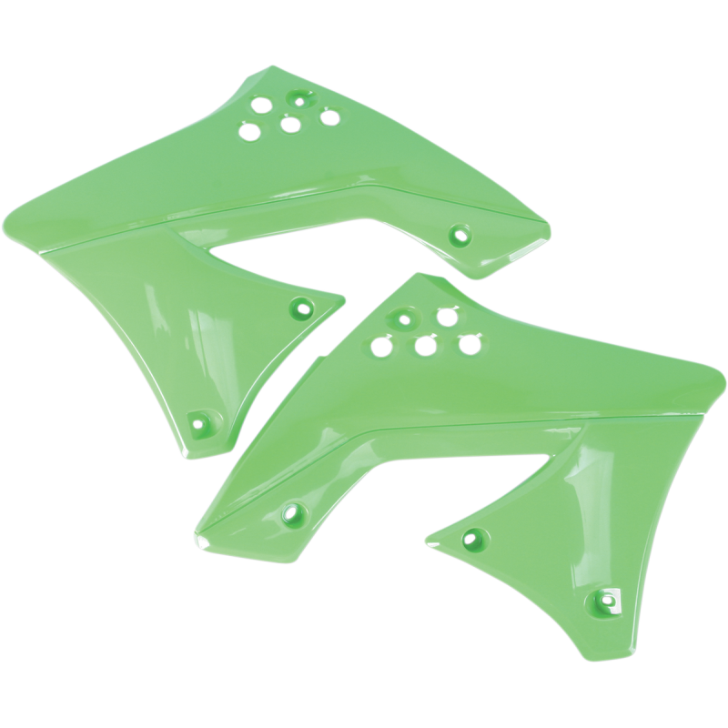 UFO KXF250 RAD COVER KX 10-11 Green Front - Driven Powersports
