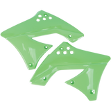 UFO KXF250 RAD COVER KX 10-11 Green Front - Driven Powersports