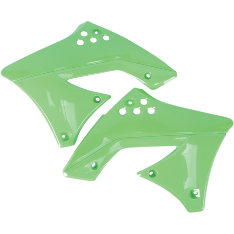 UFO KXF250 RAD COVER KX 10-11 Green Front - Driven Powersports
