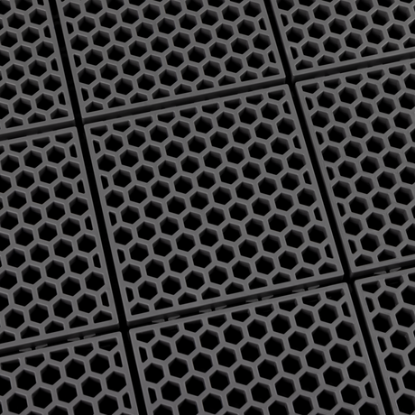 CALIBER FLOORING PROTECH QTY8 Gray Front - Driven Powersports