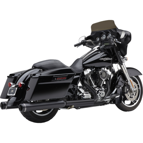 COBRA MUFFLER NH 4" FLH Black Steel Right Side - Driven Powersports