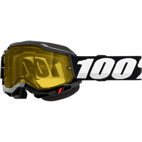 100% ACCURI 2 SNOWMOBILE GOGGLE YELLOW VENTED DUAL LENS - DRIVEN Canada's Powersports 19626100091750021 - 00001