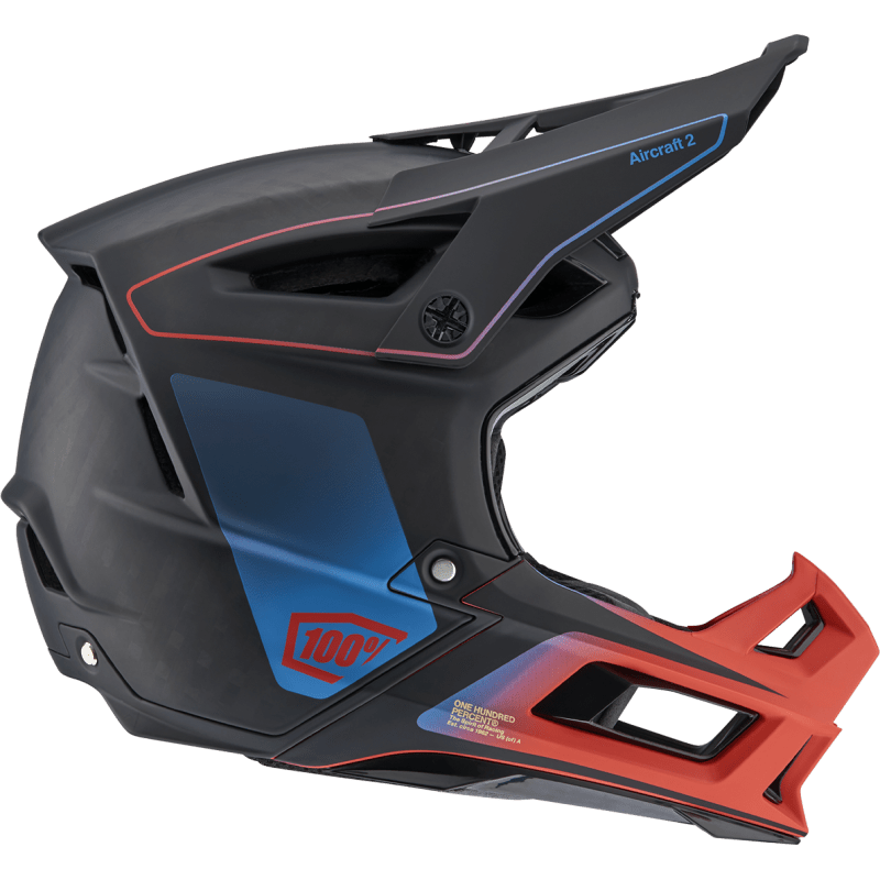 100% AIRCRAFT 2 HELMET CARBON STEEL BLUE/NEON - DRIVEN Canada's Powersports 80002 - 00013