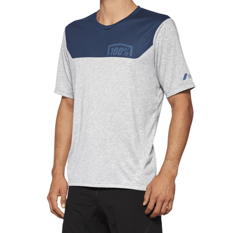 100% AIRMATIC SHORT SLEEVE JERSEY GREY/MIDNIGHT - DRIVEN Canada's Powersports 84126918956940014 - 00015