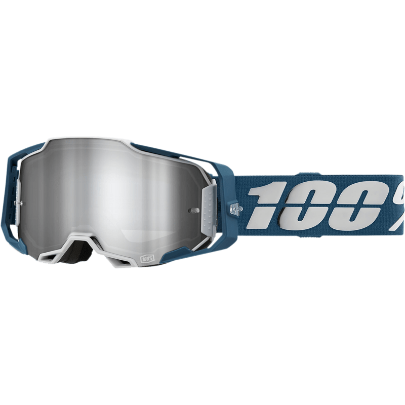 100% ARMEGA GOGGLE ALBAR FLASH SILVER LENS (50005 - 00005) - DRIVEN Canada's Powersports 19626100120450005 - 00005
