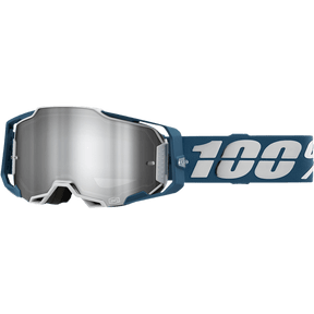 100% ARMEGA GOGGLE ALBAR FLASH SILVER LENS (50005 - 00005) - DRIVEN Canada's Powersports 19626100120450005 - 00005