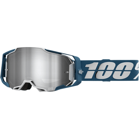 100% ARMEGA GOGGLE ALBAR FLASH SILVER LENS (50005 - 00005) - DRIVEN Canada's Powersports 19626100120450005 - 00005