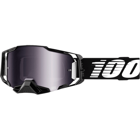 100% ARMEGA GOGGLE BLACK SILVER FLASH LENS - DRIVEN Canada's Powersports 19626100121150005 - 00001