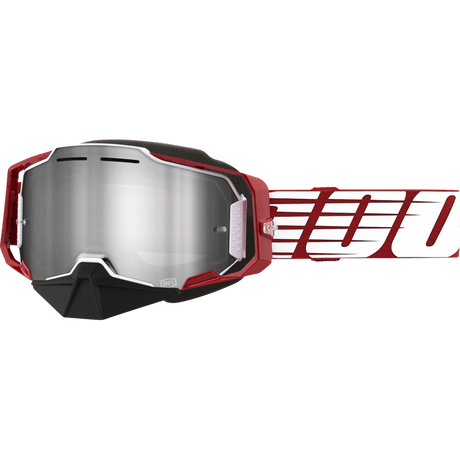 100% ARMEGA SNOW GOGGLE OVERSIZED DEEP MIRROR SILVER LENS - DRIVEN Canada's Powersports 19626100146450008 - 00006