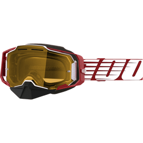 100% ARMEGA SNOWMOBILE GOGGLE OVERSIZED DEEP YELLOW LENS - DRIVEN Canada's Powersports 19626100140250007 - 00006