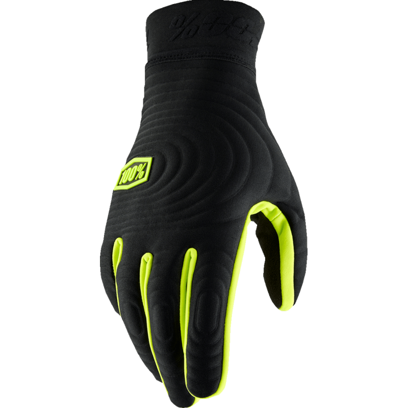 100% BRISKER XTREME GLOVES BLACK/FLUO - DRIVEN Canada's Powersports 19626104247410030 - 00001