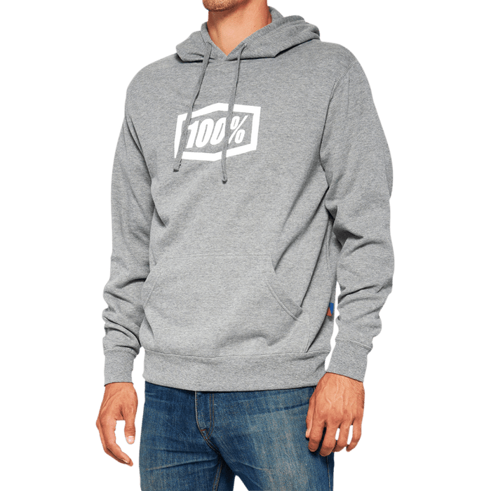 100% ICON PULLOVER HOODIE FLEECE HEATHER - Driven Powersports Inc.19626100994120029-00015